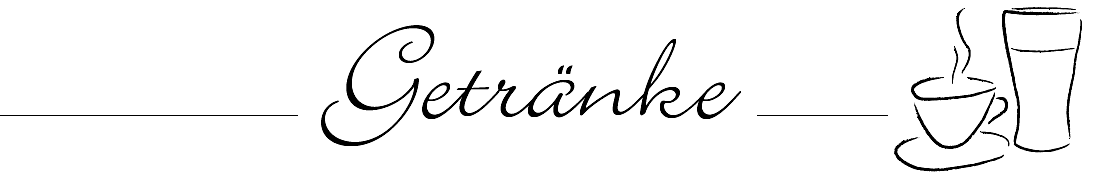 Die Wein- und Getränkekarte aus dem Restaurant Da Enzo Adendorf